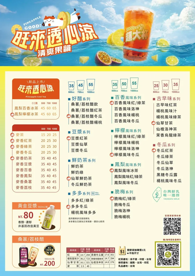 好了啦超大杯 菜單