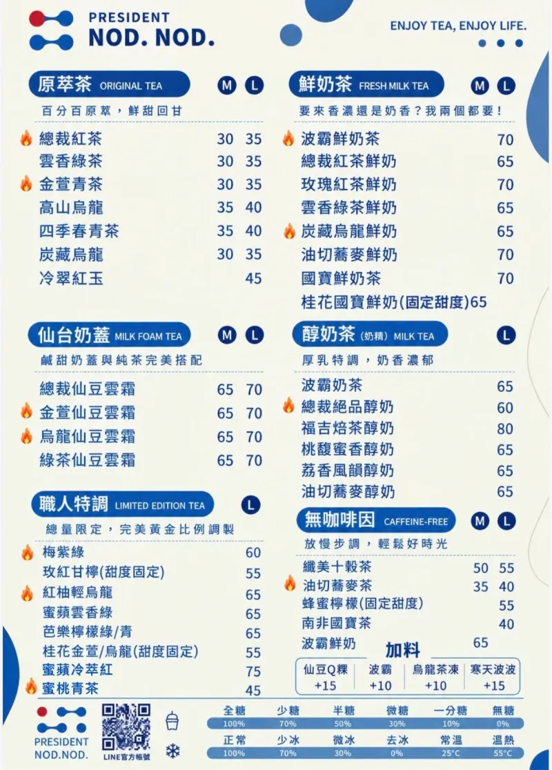 總裁點²頭 菜單